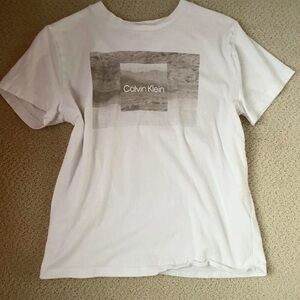 Calvin Klein Graphic White Tee for Men